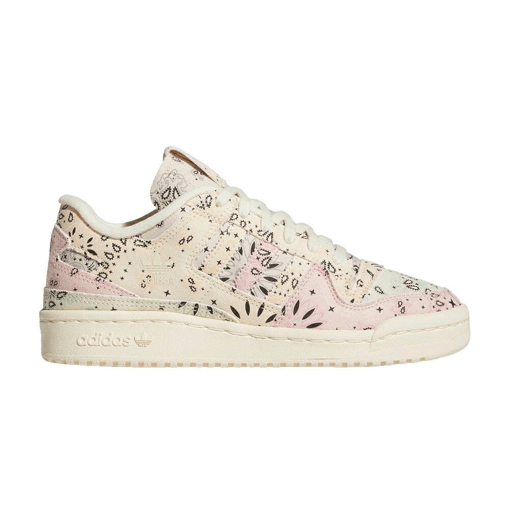 アディダス フォーラム ウォーム ゴールド 'PATCHWORK CANVAS' スニーカー レディース ADIDAS WMNS FORUM 84 LOW CL / WARM VANILLA COLLEGIATE GOLD