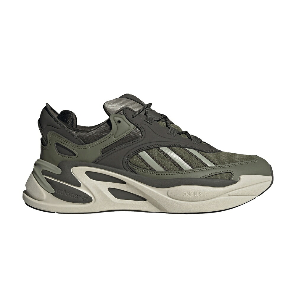 アディダス オリーブ しろがね色 しろがね色 影ぼうし 影ぼうし \u0027FOCUS OLIVE\u0027 スニーカー メンズ ADIDAS OZMORPH / FOCUS OLIVE SILVER PEBBLE SHADOW