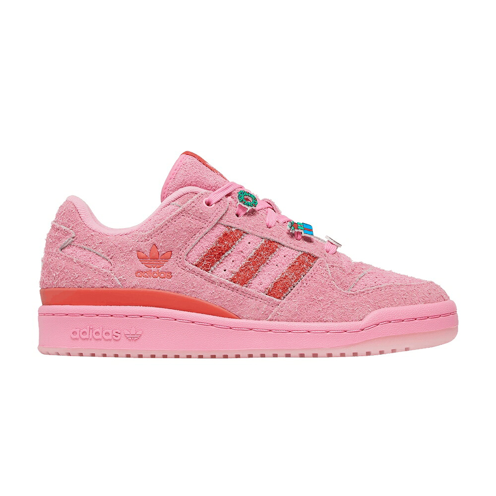アディダス フォーラム ピンク 赤 レッド DR. 'CINDYLOU WHO' スニーカー レディース ADIDAS SEUSS X WMNS FORUM LOW 'CINDY-LOU / BLISS PINK BRIGHT RED BRIGHT RED|スニケス