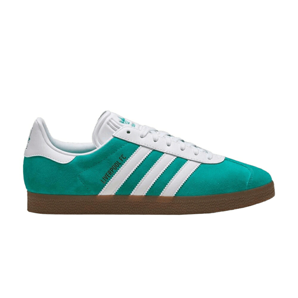 アディダス ガゼル 緑 緑であること 白いこと 白いこと ゴールド \u0027THIRD KIT\u0027 スニーカー メンズ ADIDAS LIVERPOOL FC X GAZELLE / SEA GREEN WHITE METALLIC GOLD