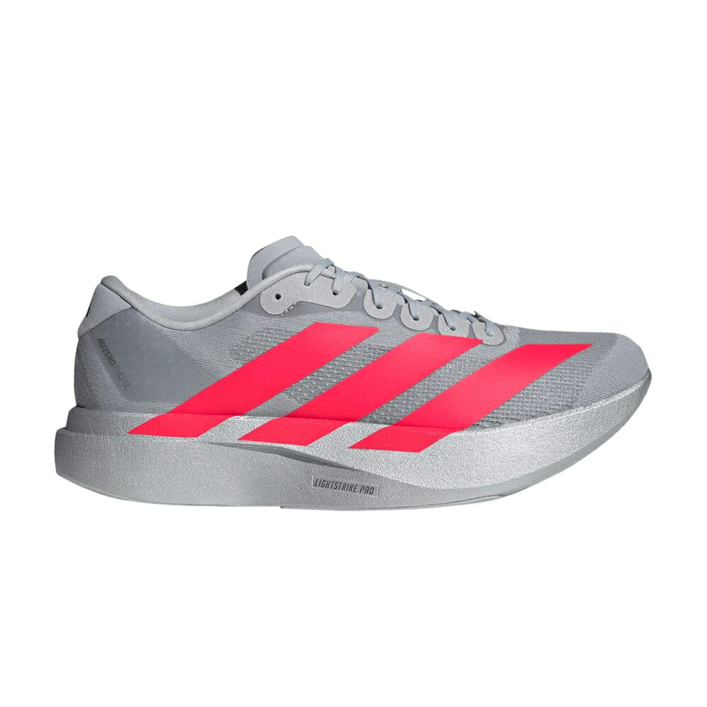 アディダス アディゼロ 銀色 シルバー 赤 レッド EKIDEN PACK スニーカー メンズ ADIDAS ADIZERO EVO SL / SILVER METALLIC LUCID RED IRON