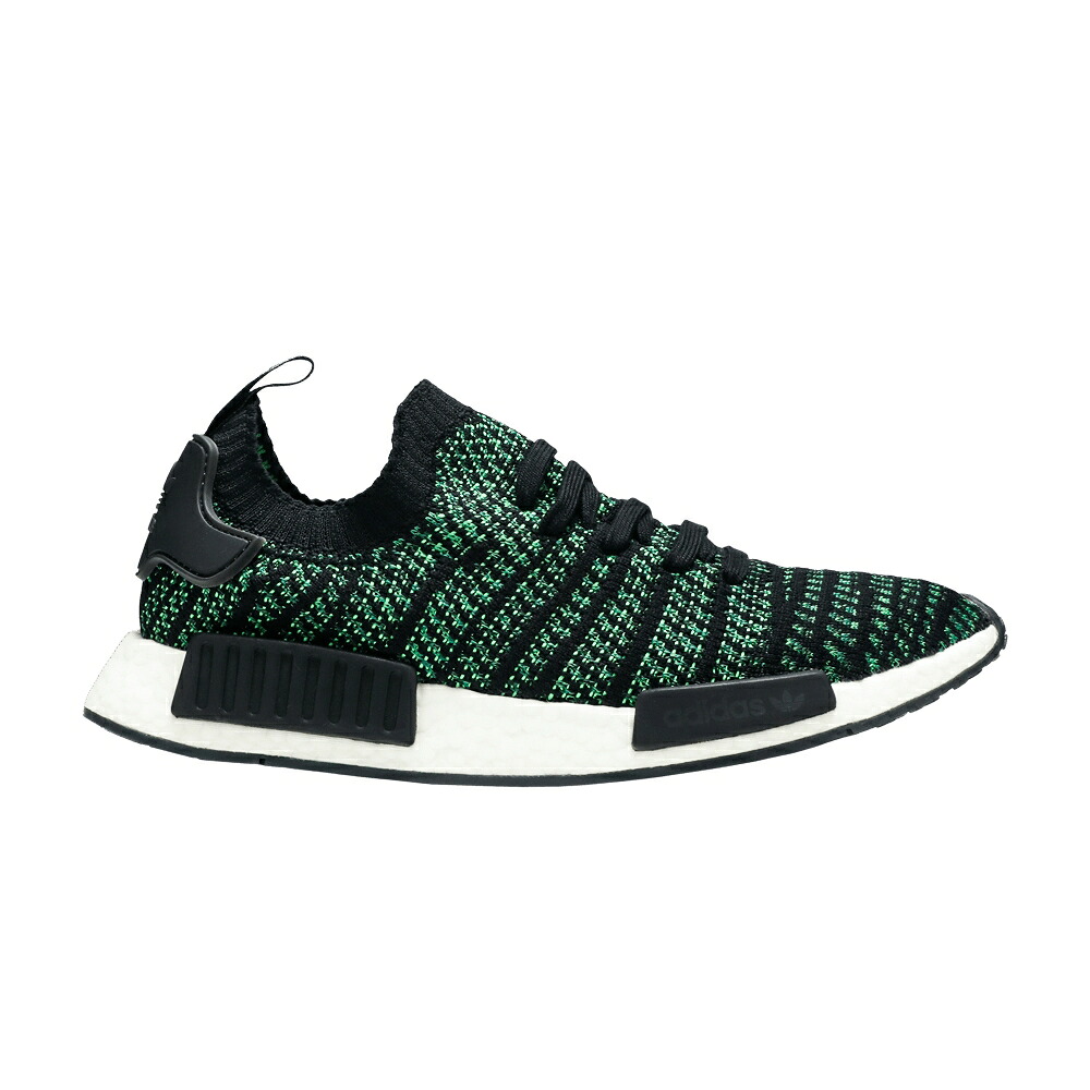 アディダス コア 黒色 ブラック 緑 グリーン NMD_R1 'NOBLE GREEN' スニーカー メンズ ADIDAS STLT PRIMEKNIT / CORE BLACK NOBLE GREEN BOLD