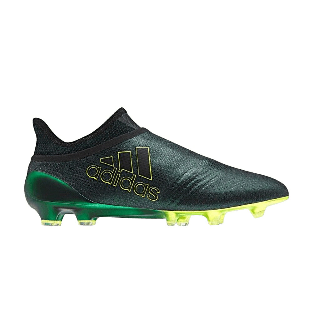 アディダス 緑 グリーン コア 黒色 ブラック 17+ スニーカー メンズ ADIDAS X PURESPEED FG / METALLIC GREEN CORE BLACK SOLAR|スニケス