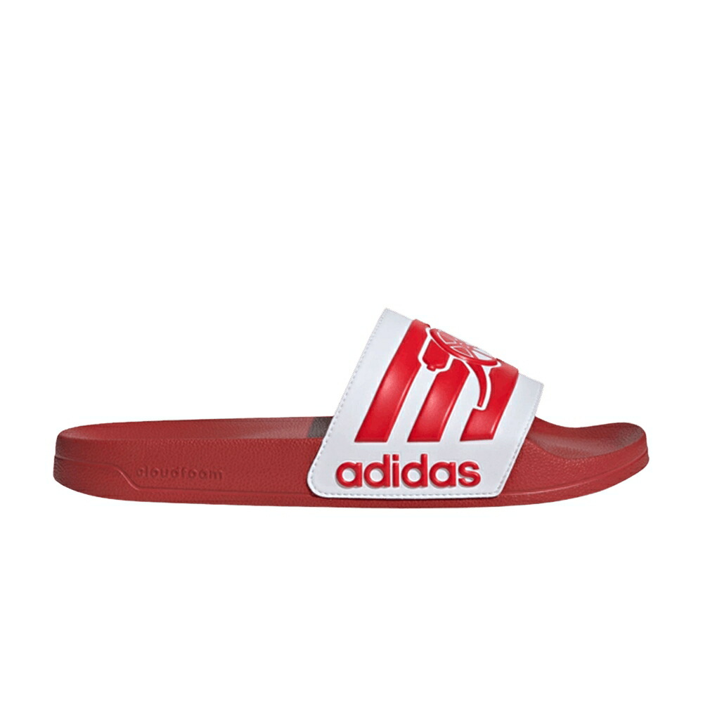 アディダス アディレッタ 力強さ 赤 赤いこと \u0027HOME 2025\u0027 スニーカー メンズ ADIDAS ARSENAL X ADILETTE SHOWER KIT / POWER RED BETTER SCARLET CLOUD メンズ靴-靴-スニーカー