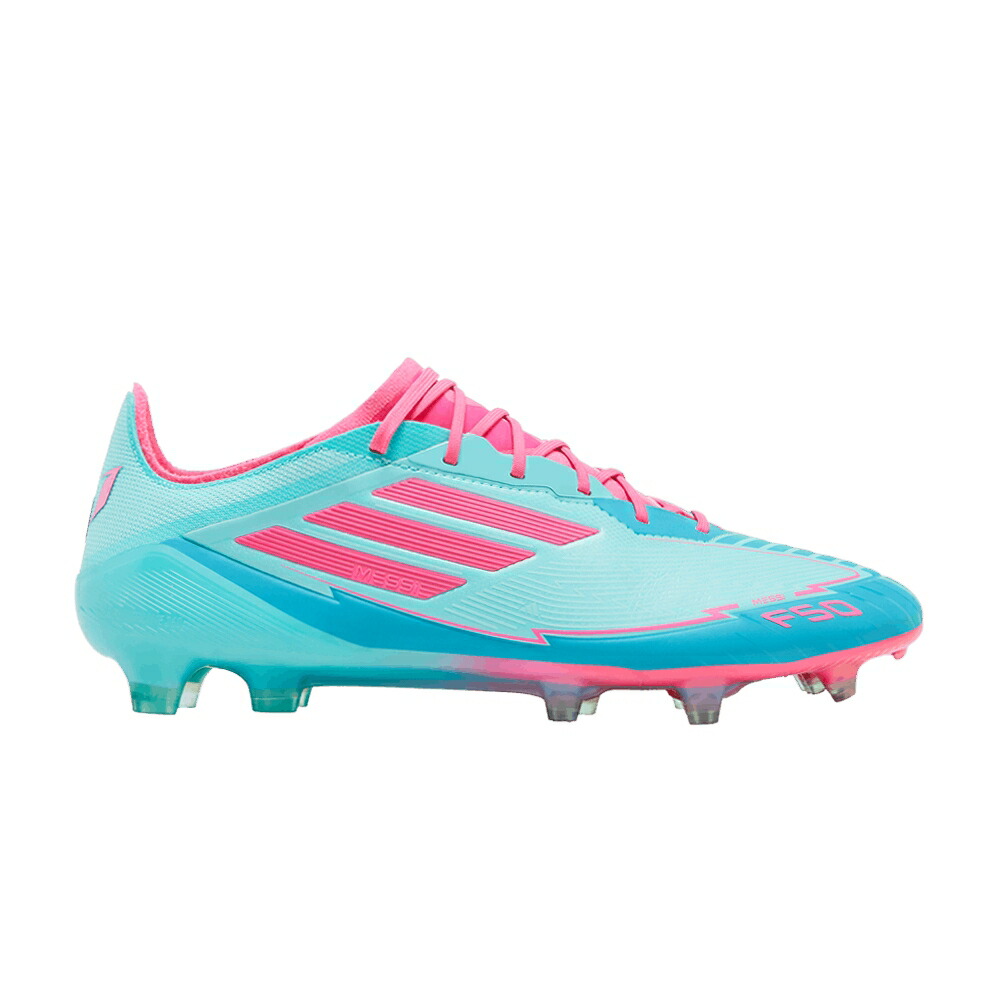 アディダス アディゼロ エリート アクア ピンク シアン LA PACK スニーカー メンズ ADIDAS MESSI ADIZERO F50 ELITE FG VIDA TROPICAL / FLASH AQUA LUCID PINK LUCID CYAN
