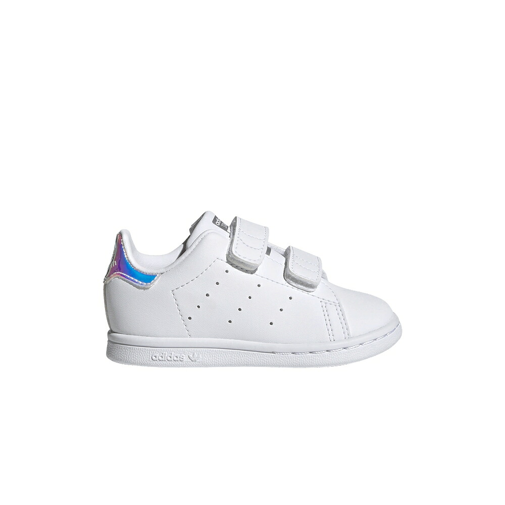 アディダス 白色 ホワイト 銀色 シルバー スタンスミス 'WHITE IRIDESCENT' スニーカー メンズ ADIDAS STAN SMITH INFANT / CLOUD WHITE CLOUD WHITE SILVER｜スニケス