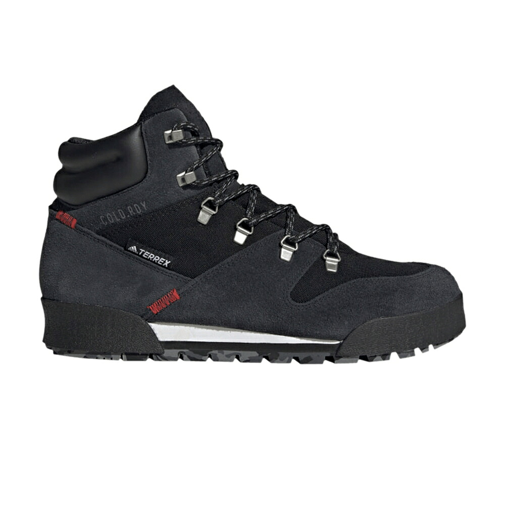 アディダス コア 黒色 ブラック COLD.RDY 'BLACK SCARLET' スニーカー メンズ ADIDAS TERREX SNOWPITCH / CORE BLACK CORE BLACK SCARLET
