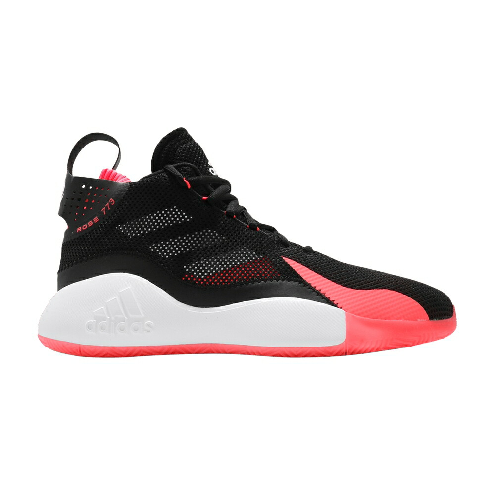 アディダス ローズ コア 黒色 ブラック 白色 ホワイト BLACK PINK スニーカー メンズ ADIDAS D ROSE 773 2020 SIGNAL / CORE BLACK FOOTWEAR WHITE SIGNAL