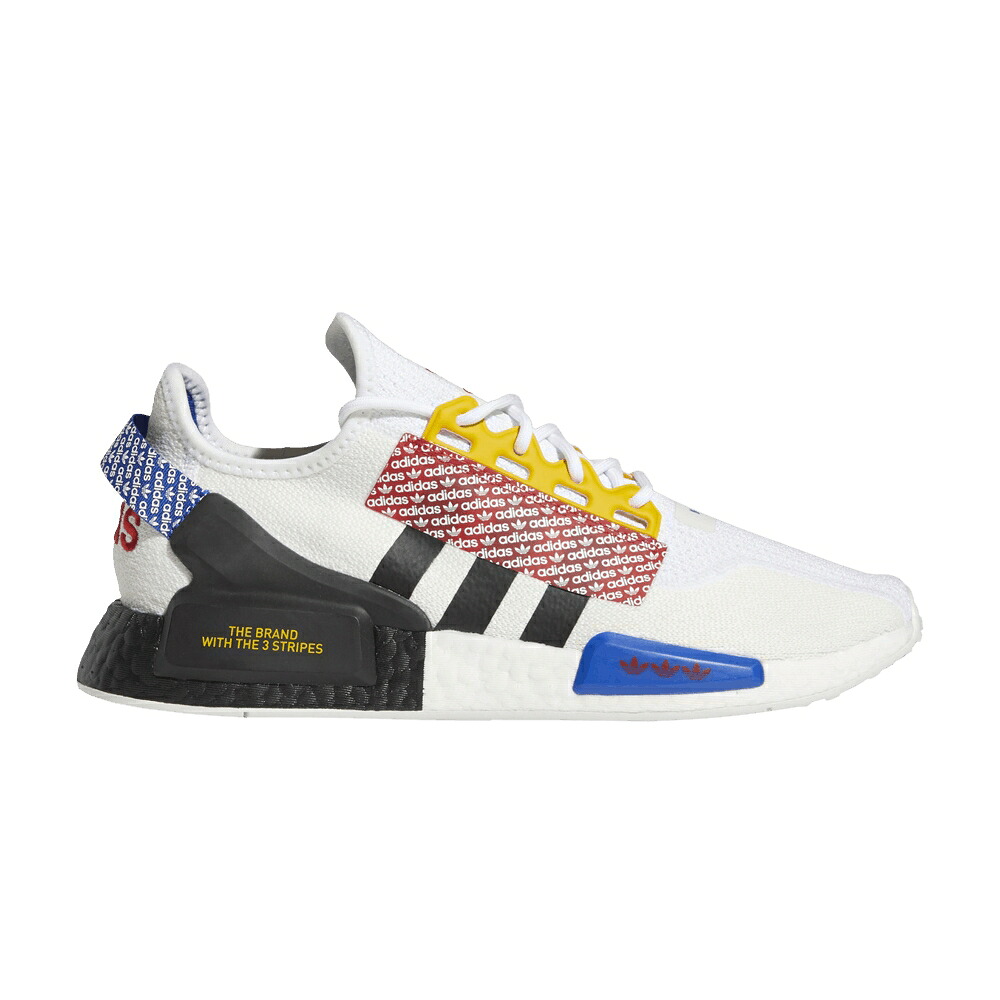 アディダス 白いこと 白いこと 中核グループ 黒いこと 黒いこと NMD_R1 \u0027LOGO COLORS\u0027 スニーカー メンズ ADIDAS V2 PRINT - MIX / CLOUD WHITE CORE BLACK ACTIVE
