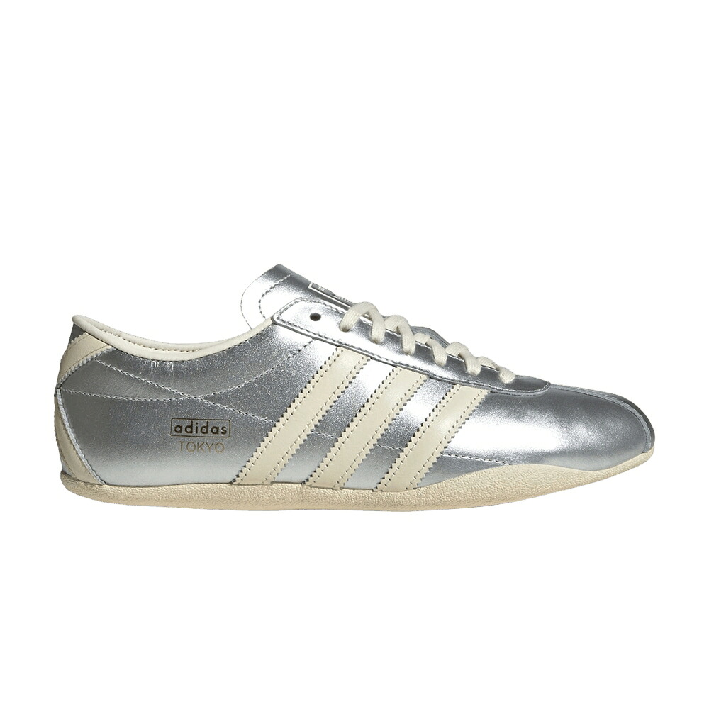 アディダス しろがね色 しろがね色 皮膚軟化剤 白いこと 白いこと ゴールド \u0027SILVER CREAM\u0027 スニーカー レディース ADIDAS WMNS TOKYO METALLIC / SILVER METALLIC CREAM WHITE GOLD