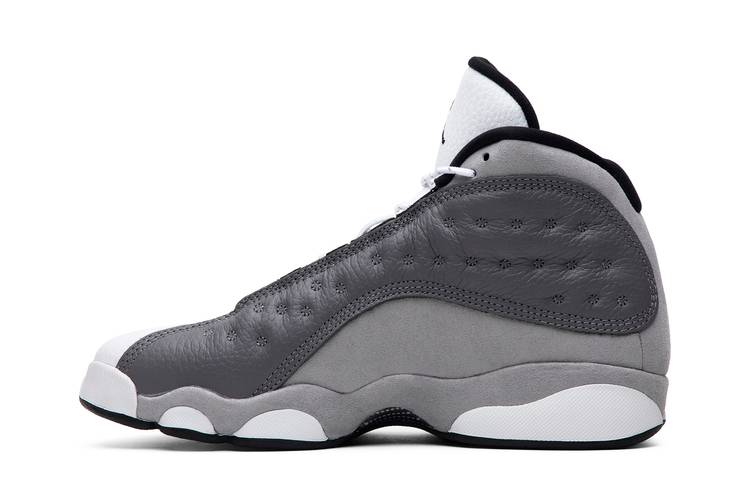 AIR JORDAN ナイキ 'ATMOSPHERE ブラック ジュニア サーティーン 赤 グレー ホワイト 黒色 GREY' キッズ レッド 白色  灰色 エアジョーダン キッズファッション