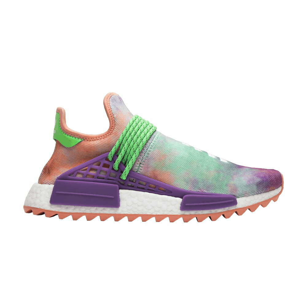 アディダス 緑 グリーン HOLI FESTIVAL スニーカー メンズ ADIDAS PHARRELL X NMD HUMAN RACE TRAIL / CHALK CORAL FLASH GREEN LAB