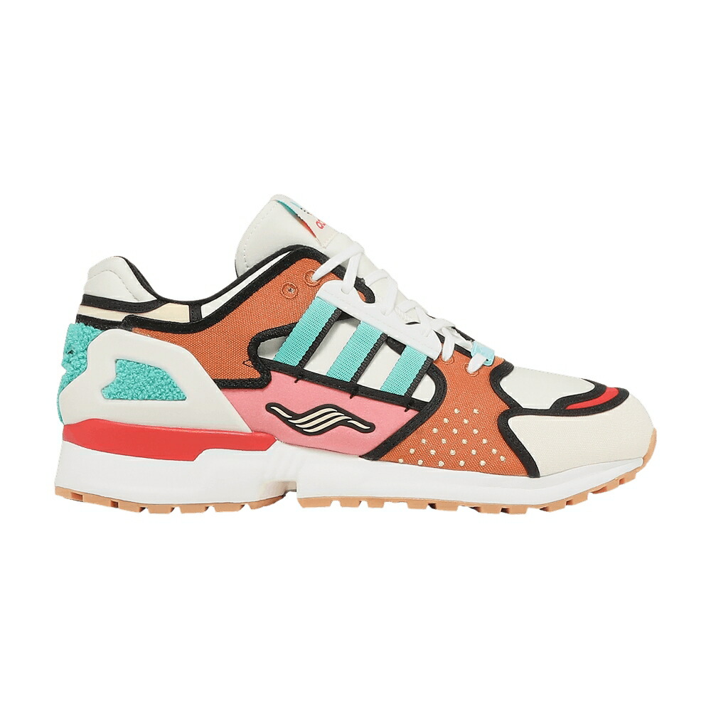 アディダス シリーズ クリーム 白色 ホワイト AZX BURGER スニーカー メンズ ADIDAS THE SIMPSONS X ZX 10000 A-ZX SERIES - KRUSTY / CREAM WHITE SUPPLIER COLOUR