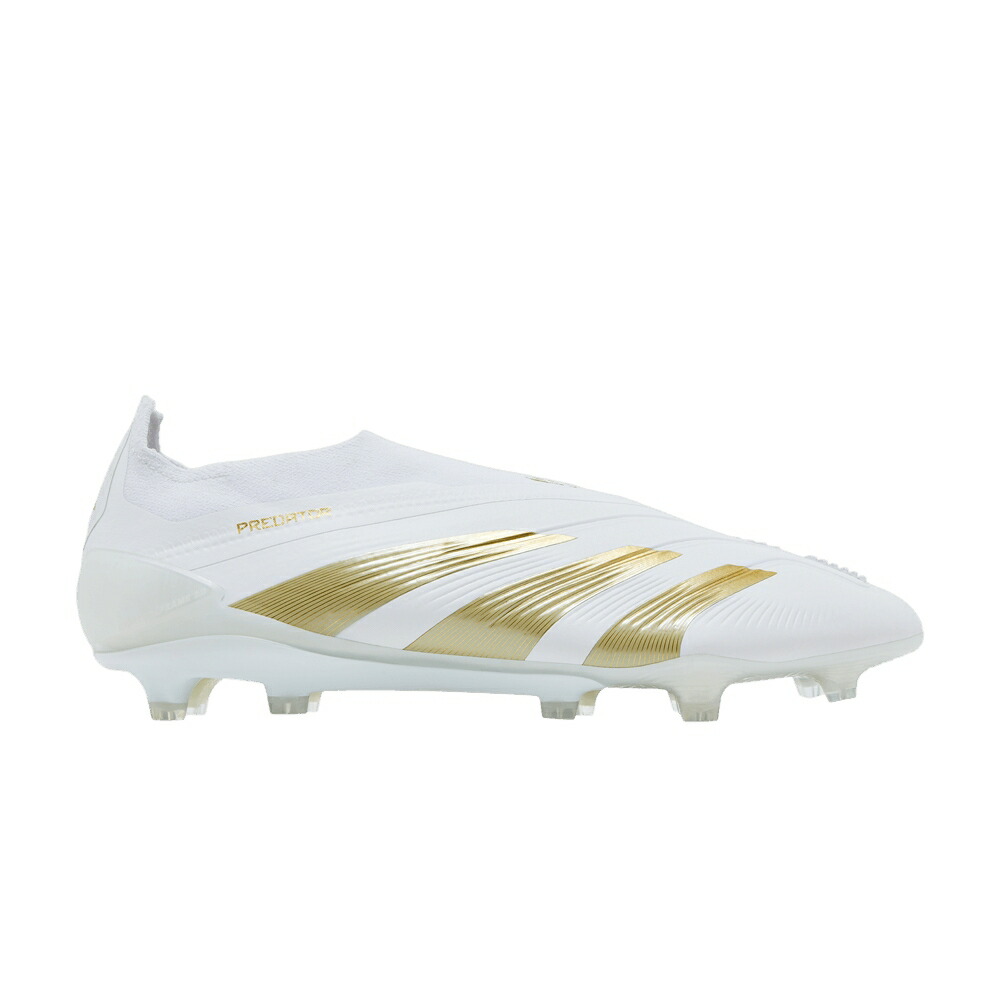アディダス プレデター エリート プラチナム 黒色 ブラック DAY PACK スニーカー メンズ ADIDAS PREDATOR ELITE LACELESS FG SPARK / PLATINUM METALLIC AURORA BLACK