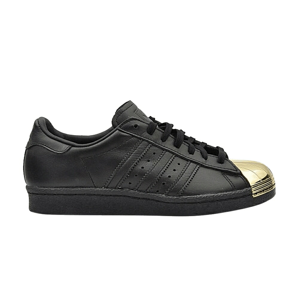 アディダス スーパースター メタル 黒色 ブラック ゴールド 'GOLD TOE' スニーカー レディース ADIDAS WMNS SUPERSTAR 80S METAL / BLACK GOLD｜スニケス