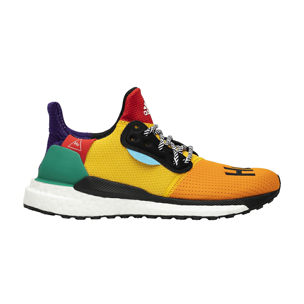 アディダス グライド 白色 ホワイト ワイン色 バーガンディー 'YELLOW' スニーカー レディース ADIDAS PHARRELL X WMNS SOLAR HU GLIDE / CLOUD WHITE COLLEGIATE BURGUNDY|スニケス
