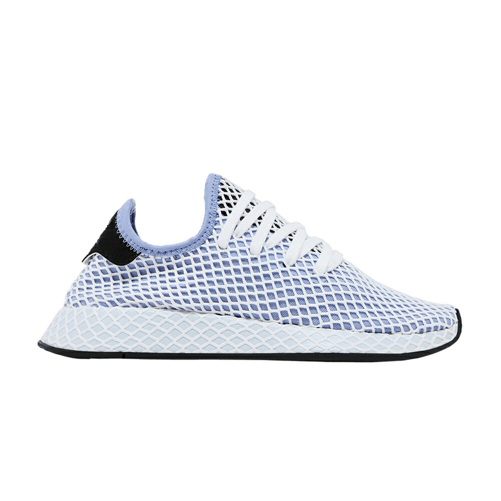 アディダス 青色 ブルー コア 黒色 ブラック 'CHALK BLUE' スニーカー レディース ADIDAS WMNS DEERUPT / CHALK BLUE CHALK BLUE CORE BLACK