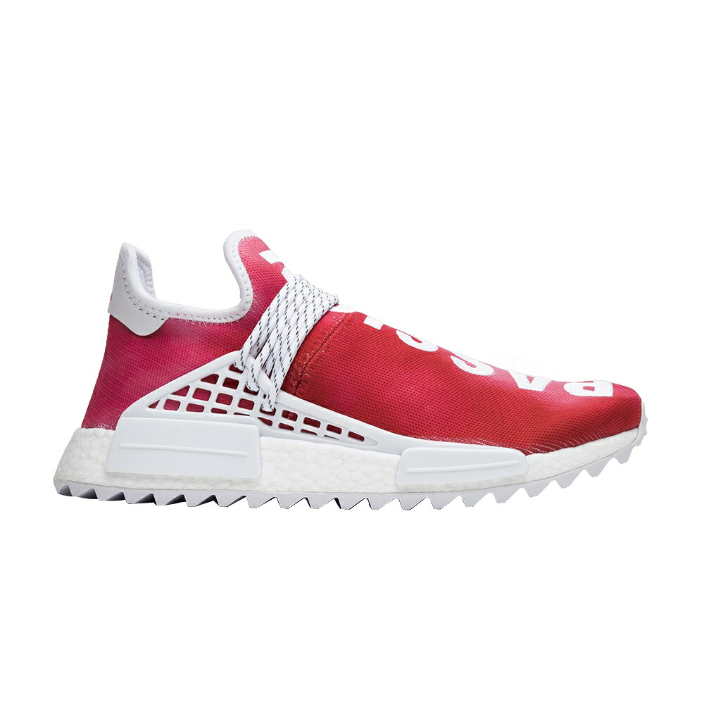 アディダス 赤 レッド 白色 ホワイト 'PASSION' スニーカー メンズ ADIDAS PHARRELL X NMD HU TRAIL CHINA EXCLUSIVE / RED FOOTWEAR WHITE|スニケス