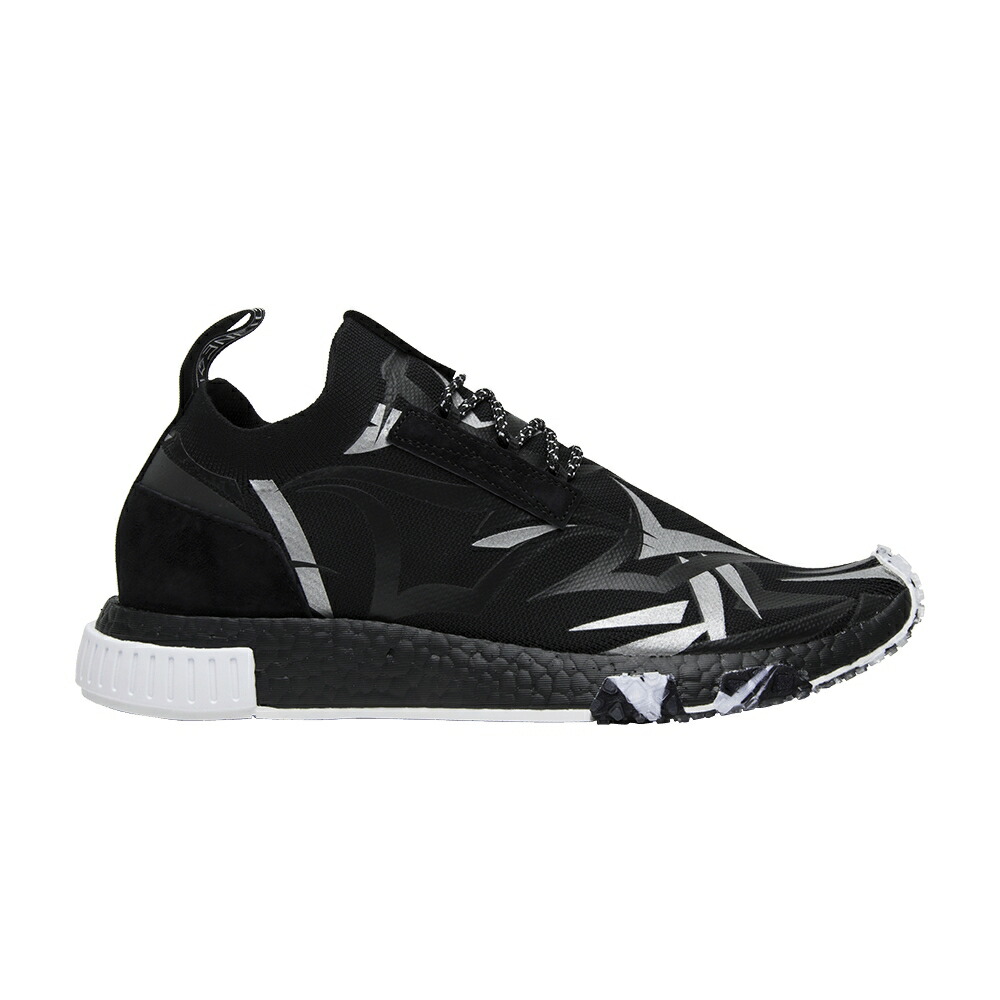 アディダス コア 黒色 ブラック 白色 ホワイト NMD_RACER JUICE スニーカー メンズ ADIDAS JUICE X PRIMEKNIT / CORE BLACK FOOTWEAR WHITE CORE