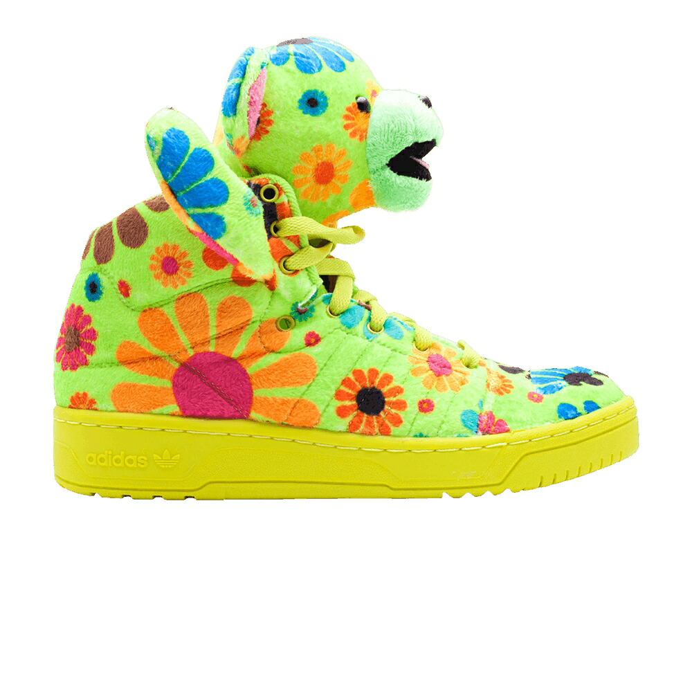 アディダス 'FLOWER POWER' スニーカー メンズ ADIDAS JS BEAR / SLIME MACAW STIGRN｜スニケス