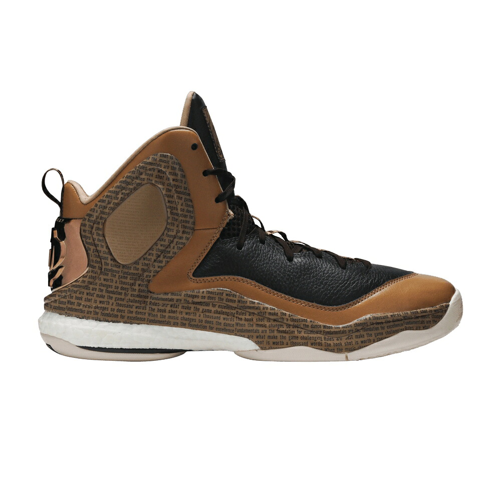 アディダス サクラ色 ブースト スニーカー メンズ ADIDAS D ROSE 5 BOOST BHM / CARDBOARD