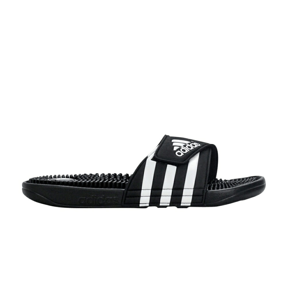 アディダス 黒色 ブラック 'BLACK' スニーカー メンズ ADIDAS ADISSAGE SLIDES / BLACK