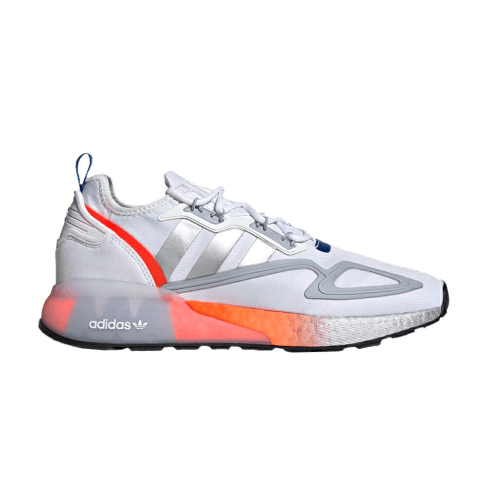 アディダス ブースト 白いこと 白いこと しろがね色 しろがね色 \u0027WHITE SILVER\u0027 スニーカー メンズ ADIDAS ZX 2K BOOST METALLIC / CLOUD WHITE METALLIC SILVER GLOW