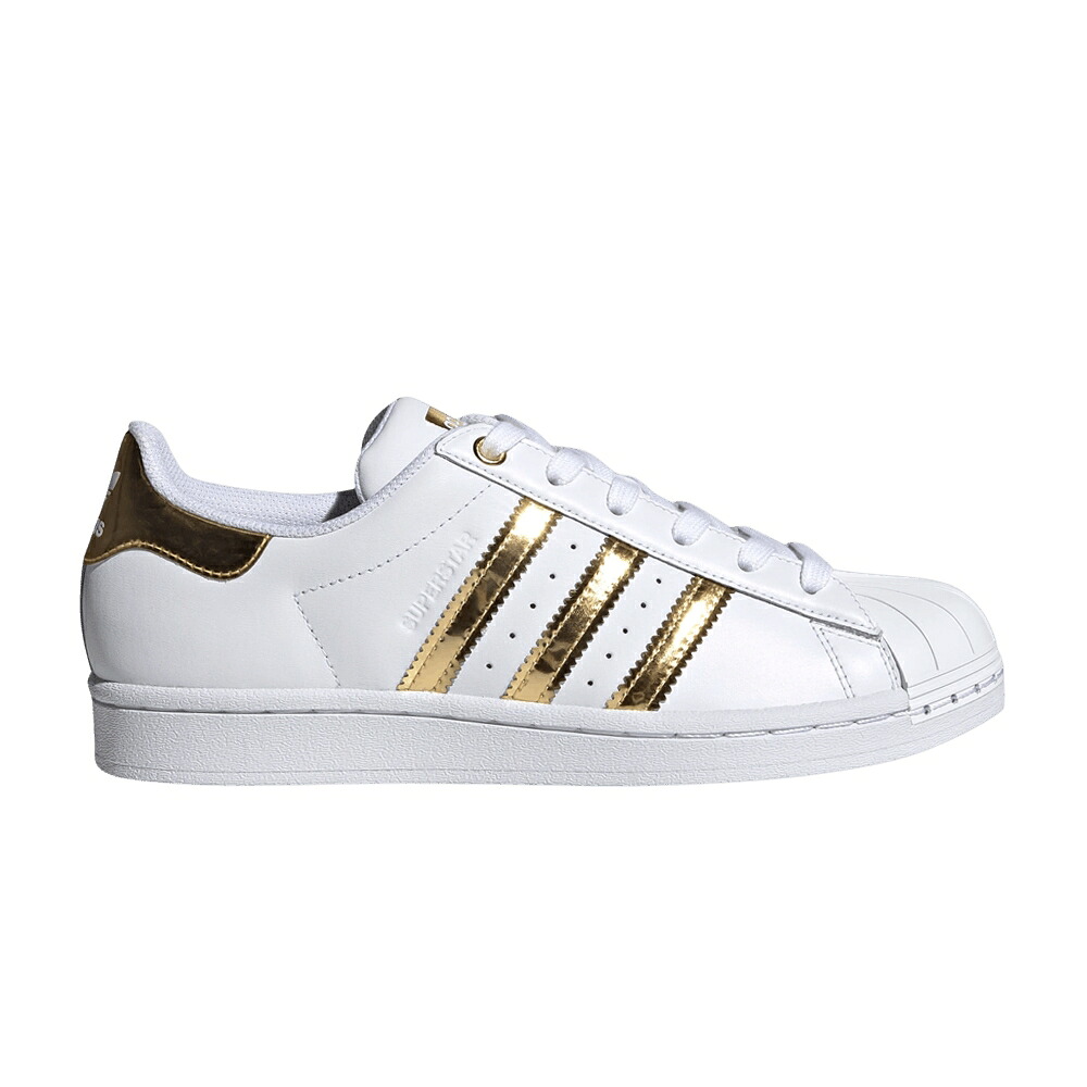 アディダス はやりっ児 金属元素 ゴールド 白いこと 白いこと \u0027WHITE METALLIC\u0027 スニーカー レディース ADIDAS WMNS SUPERSTAR METAL TOE GOLD / CLOUD WHITE GOLD METALLIC CLOUD