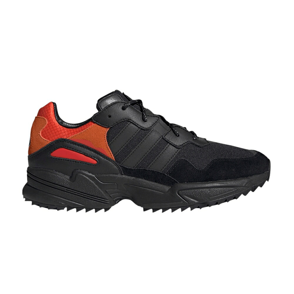 アディダス コア 黒色 ブラック 灰色 グレー 'BLACK ORANGE' スニーカー メンズ ADIDAS YUNG-96 TRAIL FLASH / CORE BLACK TRACE GREY METALLIC