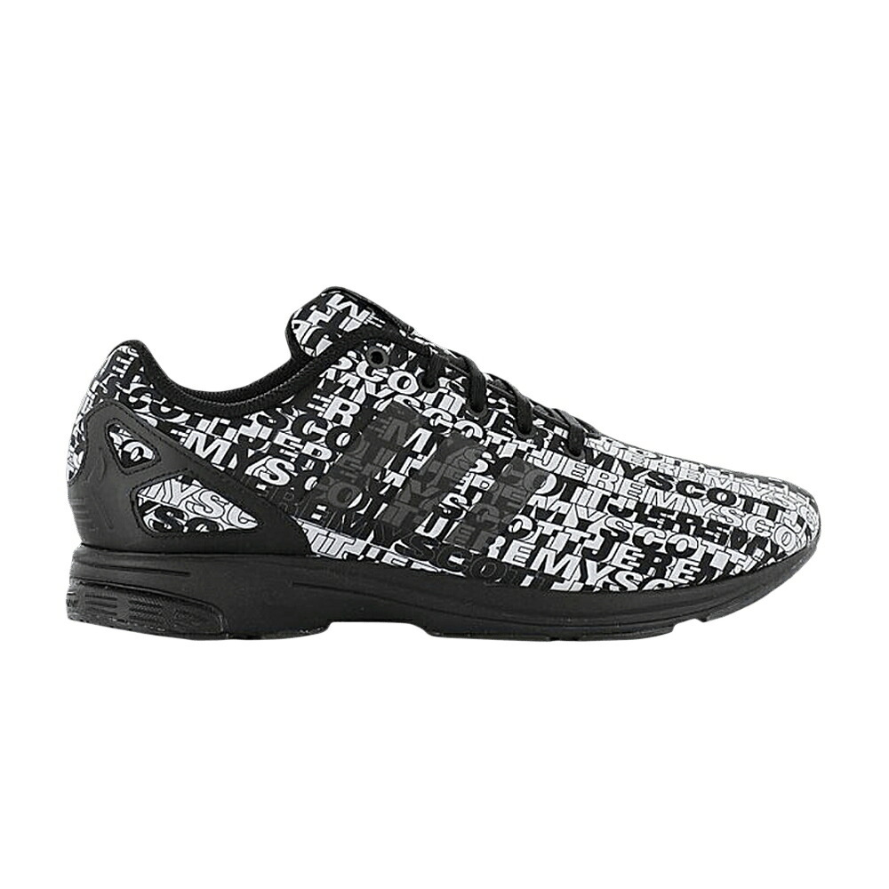 アディダス ジェレミー ロゴ 黒色 ブラック 白色 ホワイト 'TECH BLACK' スニーカー メンズ ADIDAS JEREMY SCOTT X ZX FLUX LOGO - / BLACK WHITE｜スニケス
