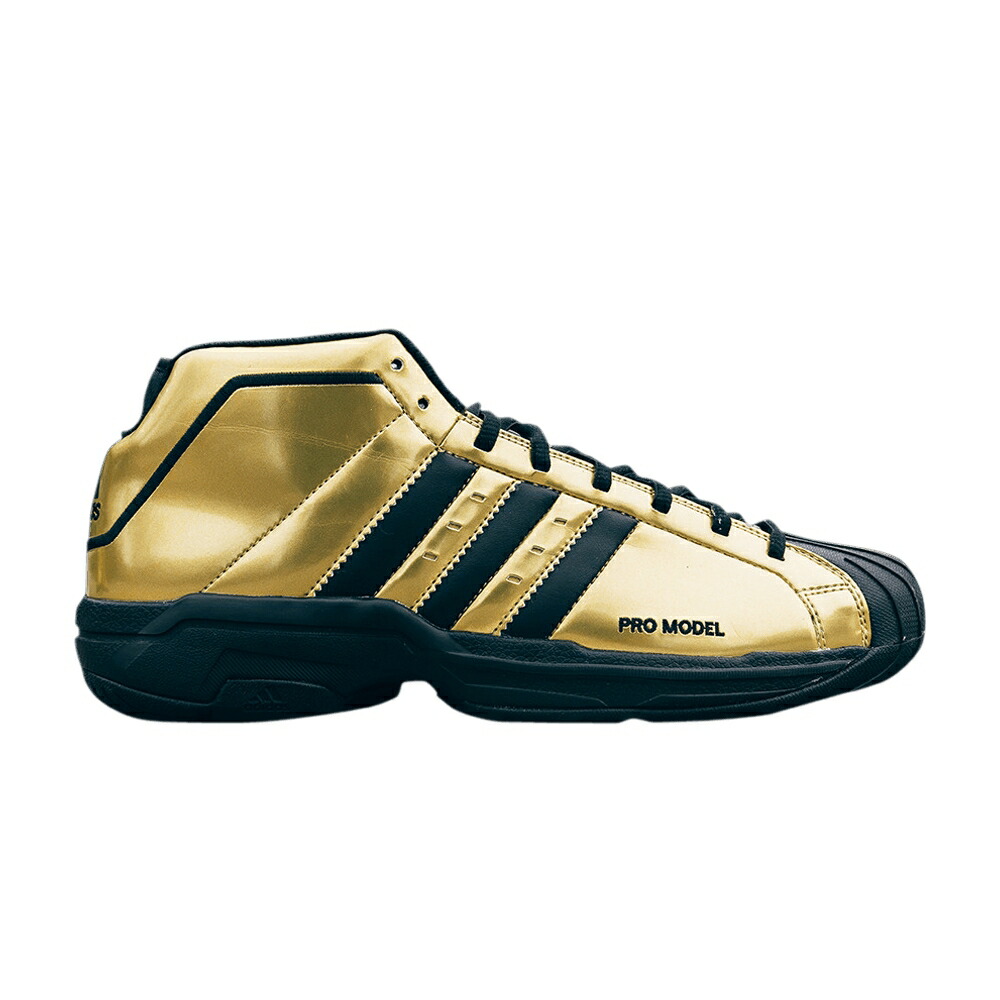 アディダス プロ ゴールド コア 黒色 ブラック プロモデル GOLD METALLIC スニーカー メンズ ADIDAS PRO MODEL 2G / GOLD METALLIC CORE BLACK GOLD