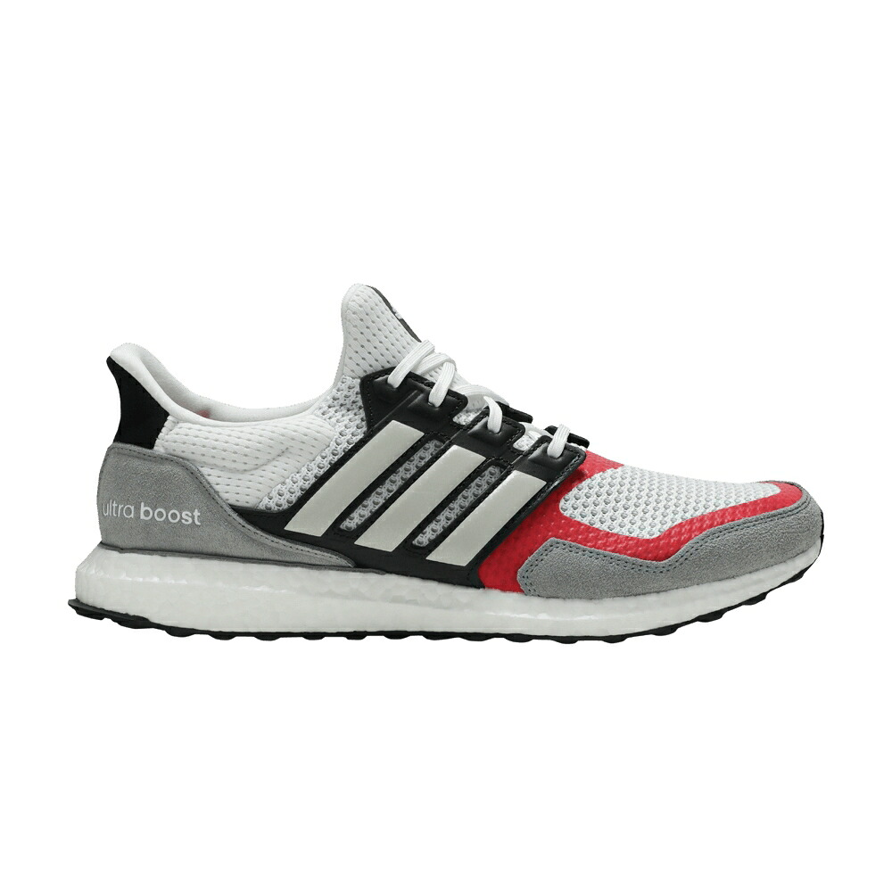 アディダス 白いこと 白いこと 薄墨色 薄墨色 1.0 S\u0026L \u0027GREY SCARLET\u0027 スニーカー メンズ ADIDAS ULTRABOOST / CLOUD WHITE GREY TWO SCARLET