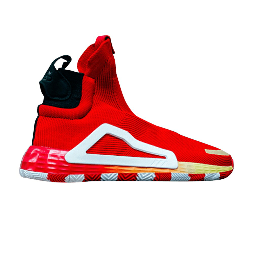 アディダス 黄色 イエロー コア 黒色 ブラック ネクストレベル 'MCDONALDS ALLAMERICAN' スニーカー メンズ ADIDAS N3XT L3V3L ALL-AMERICAN' / SCARLET BRIGHT YELLOW CORE BLACK｜スニケス