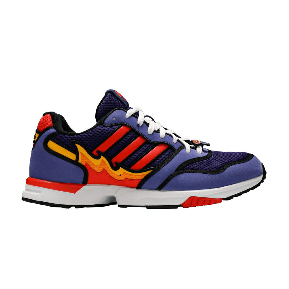 アディダス 紫 パープル 赤 レッド コア 黒色 ブラック FLAMING MOE スニーカー メンズ ADIDAS THE SIMPSONS X ZX 1000 / PURPLE BRIGHT RED CORE BLACK