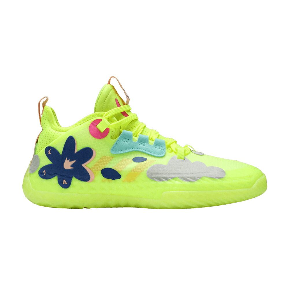 アディダス ハーデン 黄味がかった 黄色 労働者の一団 VOL. \u0027SOLAR YELLOW\u0027 スニーカー メンズ ADIDAS HARDEN 5 FUTURENATURAL / SOLAR YELLOW CREW YELLOW HI RES