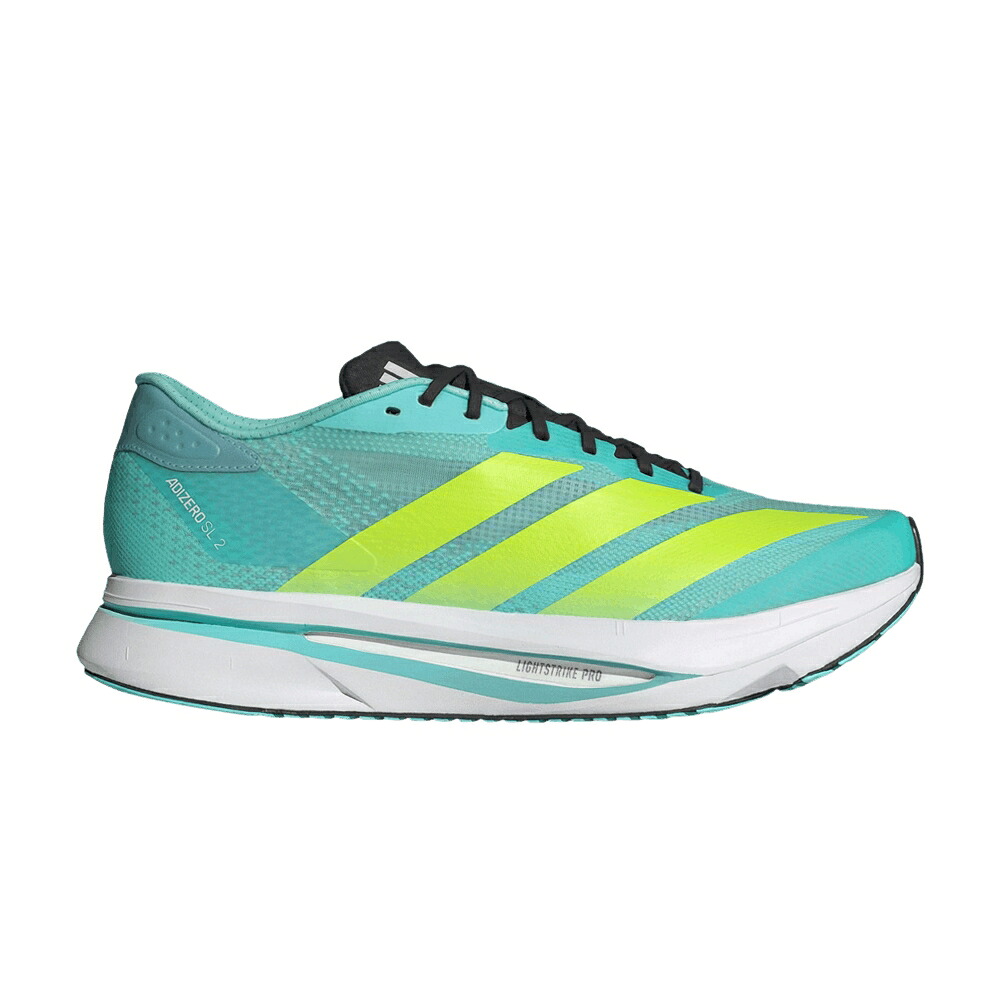 アディダス アディゼロ アクア \u0027FLASH LEMON\u0027 スニーカー メンズ ADIDAS ADIZERO SL2 AQUA LUCID / FLASH AQUA LUCID LEMON MINT TON