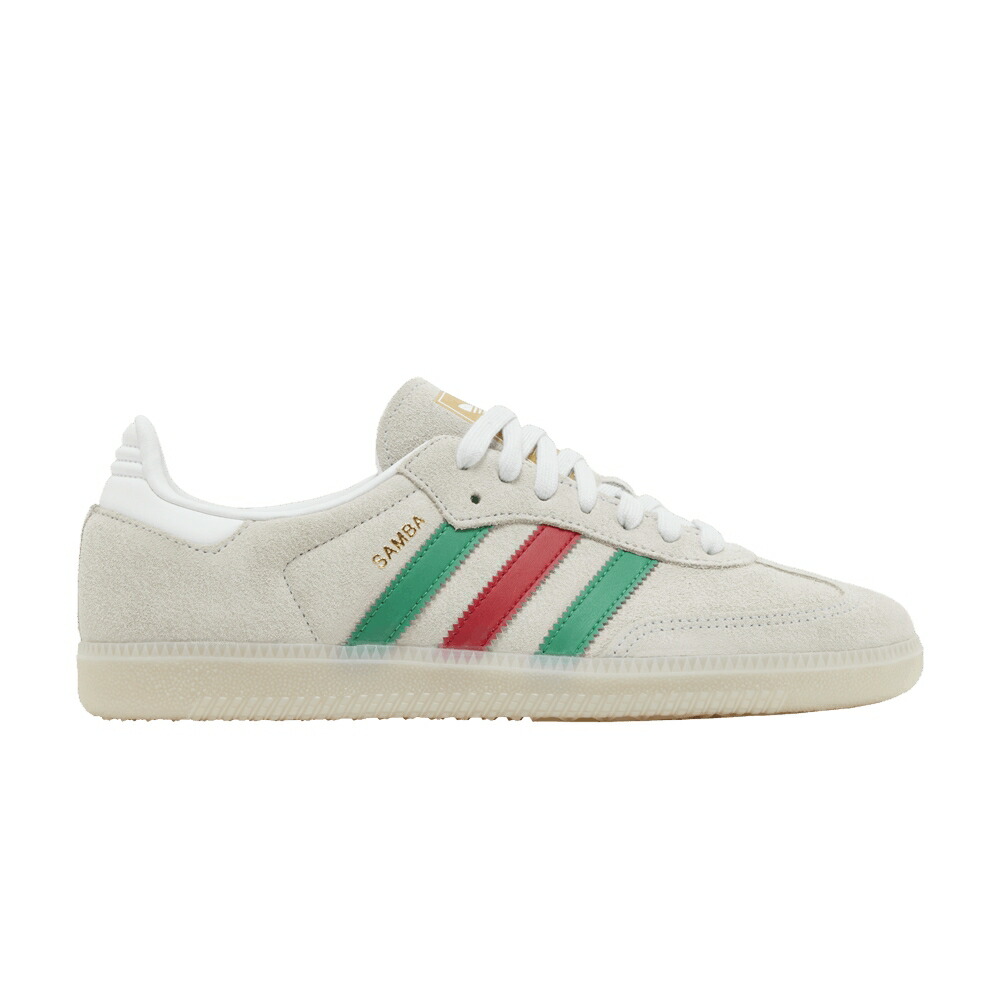 アディダス サンバ 白色 ホワイト 緑 グリーン 'CRYSTAL SCARLET' スニーカー メンズ ADIDAS SAMBA OG WHITE GREEN / CRYSTAL WHITE COLLEGIATE GREEN
