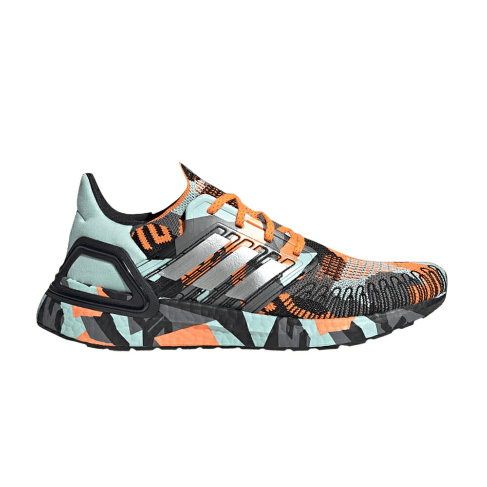 アディダス 橙 オレンジ 銀色 シルバー 'GEOMETRIC MINT' スニーカー メンズ ADIDAS ULTRABOOST 20 PACK - SIGNAL ORANGE / SIGNAL ORANGE SILVER METALLIC