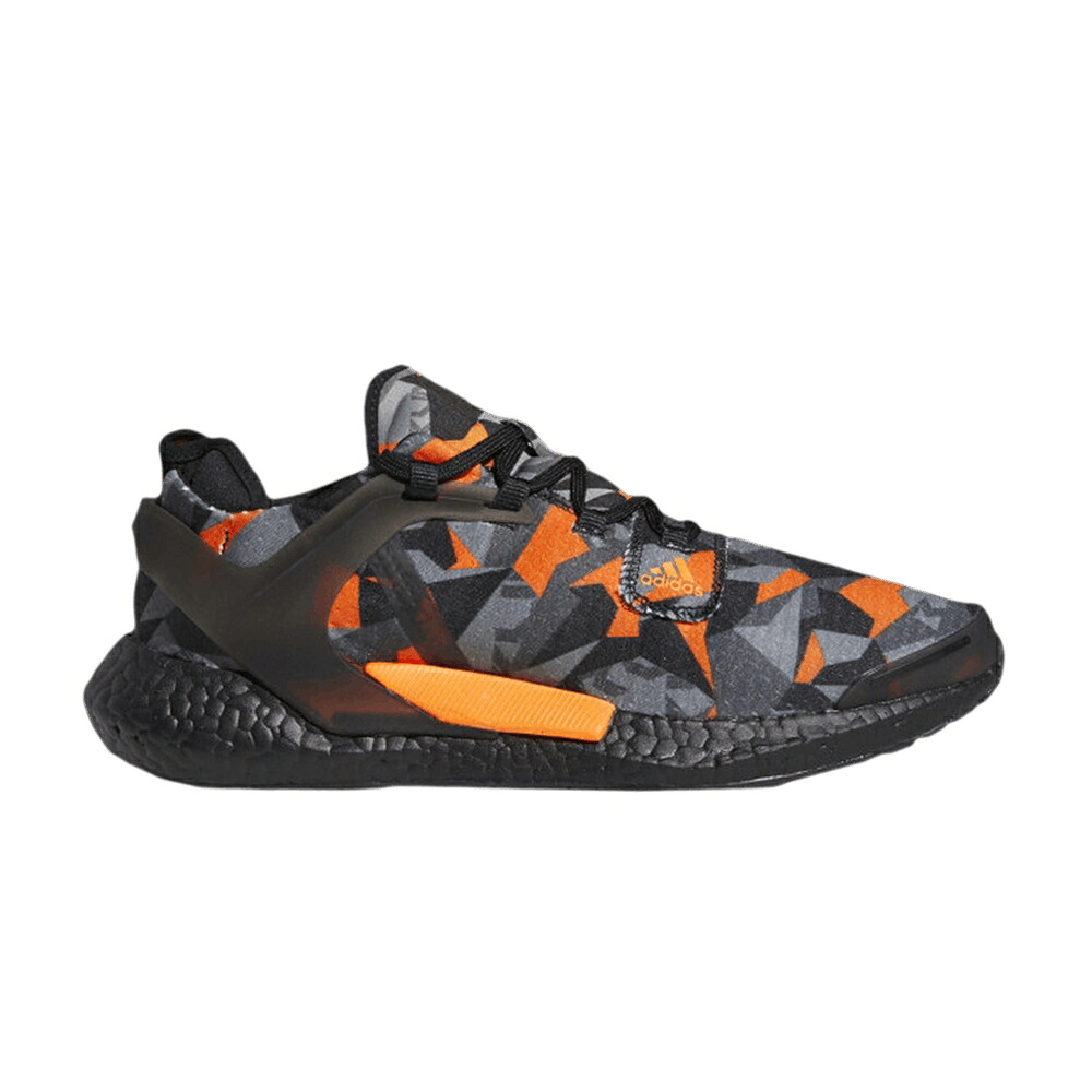 アディダス ブースト カモ柄 コア 黒色 ブラック 橙 オレンジ 灰色 グレー 'DAZZLE PRINT' スニーカー メンズ ADIDAS ALPHATORSION BOOST CAMO / CORE BLACK SIGNAL ORANGE GREY