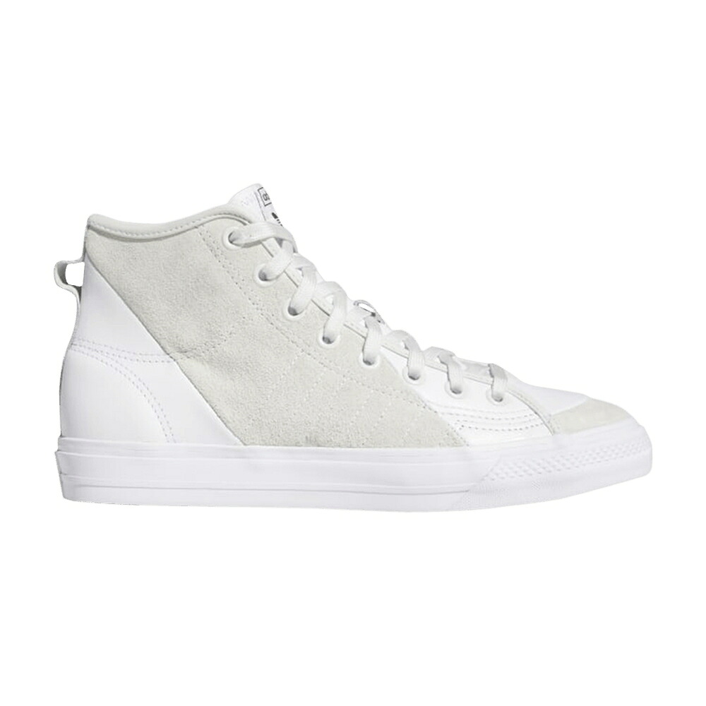 アディダス 白色 ホワイト コア 'CLOUD WHITE' スニーカー メンズ ADIDAS NIZZA HI RF / CRYSTAL WHITE CLOUD WHITE CORE｜スニケス 53,460円