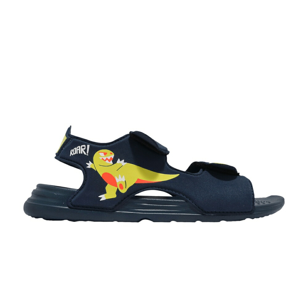 アディダス サンダル クルー 紺色 ネイビー 白色 ホワイト DINOSAUR スニーカー メンズ ADIDAS SWIM SANDALS LITTLE KID / CREW NAVY CLOUD WHITE ACID