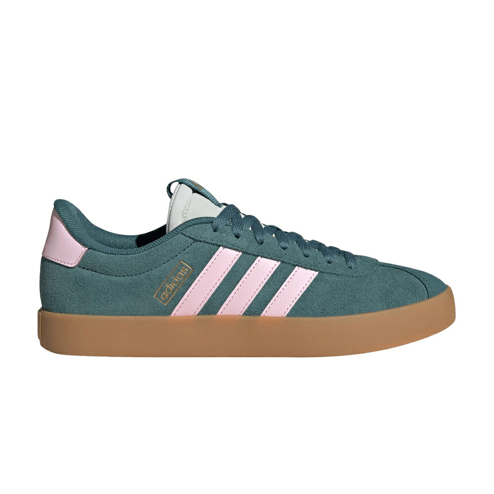 アディダス 厚地の外套 サクラ色 ゴールド 3.0 \u0027PRELOVED TEAL\u0027 スニーカー レディース ADIDAS WMNS VL COURT / PRELOVED TEAL CLEAR PINK GOLD