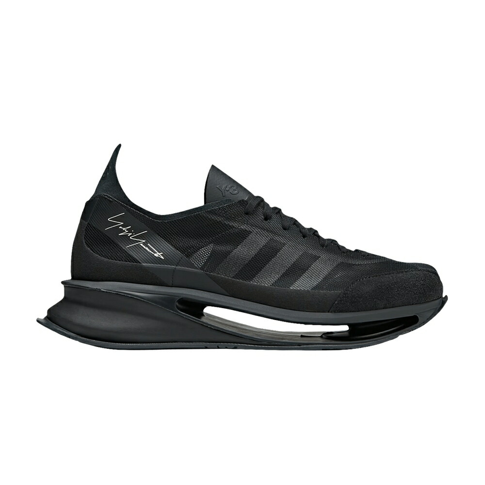 アディダス ラン 黒色 ブラック TRIPLE BLACK スニーカー メンズ ADIDAS Y-3 S-GENDO RUN / BLACK BLACK BLACK