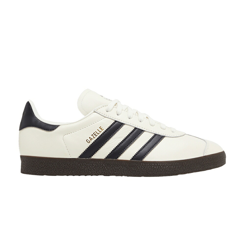 アディダス ガゼル 白いこと 白いこと 黒いこと 黒いこと \u0027OFF GUM\u0027 スニーカー メンズ ADIDAS GAZELLE WHITE BLACK / OFF WHITE UTILITY BLACK GUM メンズ靴-靴-スニーカー