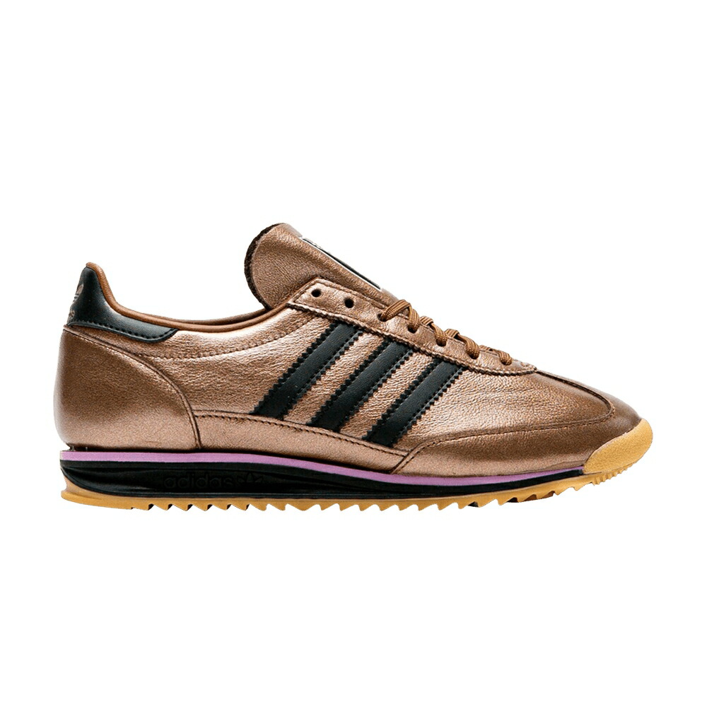 アディダス 茶色 ブラウン コア 黒色 ブラック PRELOVED BROWN スニーカー レディース ADIDAS WMNS SL72 OG / PRELOVED BROWN CORE BLACK GUM 1