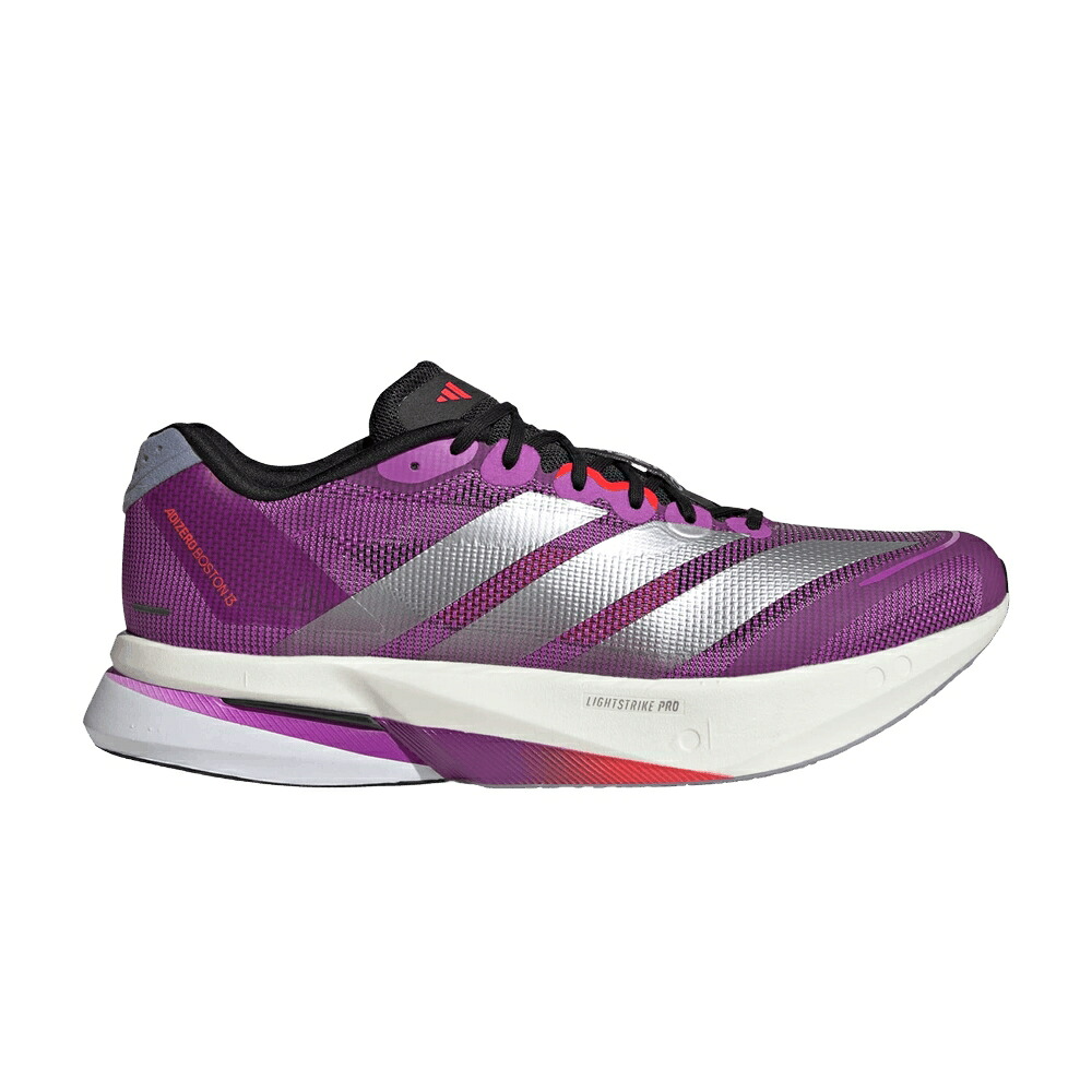 アディダス アディゼロ ボストン サーティーン バースト 紫 パープル 銀色 シルバー 'PURPLE RED' スニーカー メンズ ADIDAS ADIZERO BOSTON 13 BURST LUCID / PURPLE BURST SILVER METALLIC|スニケス