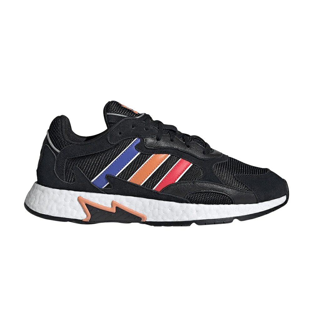 アディダス ラン コア 黒色 ブラック ショック 赤 レッド 橙 オレンジ 'BLACK ORANGE' スニーカー メンズ ADIDAS TRESC RUN EASY / CORE BLACK SHOCK RED EASY ORANGE