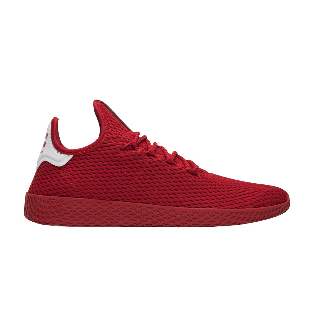 アディダス 庭球 白いこと 白いこと \u0027SCARLET RED\u0027 スニーカー メンズ ADIDAS PHARRELL X TENNIS HU / SCARLET SCARLET FOOTWEAR WHITE