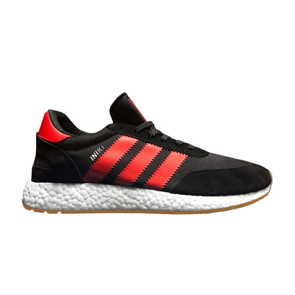 アディダス コア 黒色 ブラック 赤 レッド 白色 ホワイト 'LONDON' スニーカー メンズ ADIDAS INIKI RUNNER / CORE BLACK CORE RED CORE WHITE