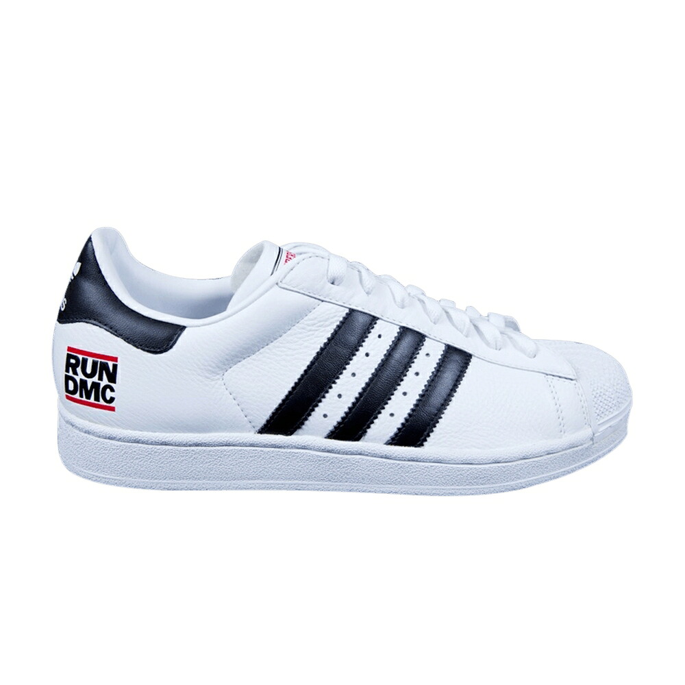アディダス スーパースター 黒色 ブラック 'RUN DMC' スニーカー メンズ ADIDAS SUPERSTAR 1 MUSIC / WHT BLACK COLRED|スニケス